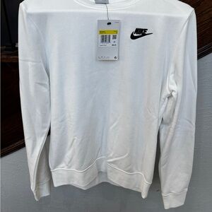 Nike Men's  or Women’s Adult Small NEW White Crewneck Sweater